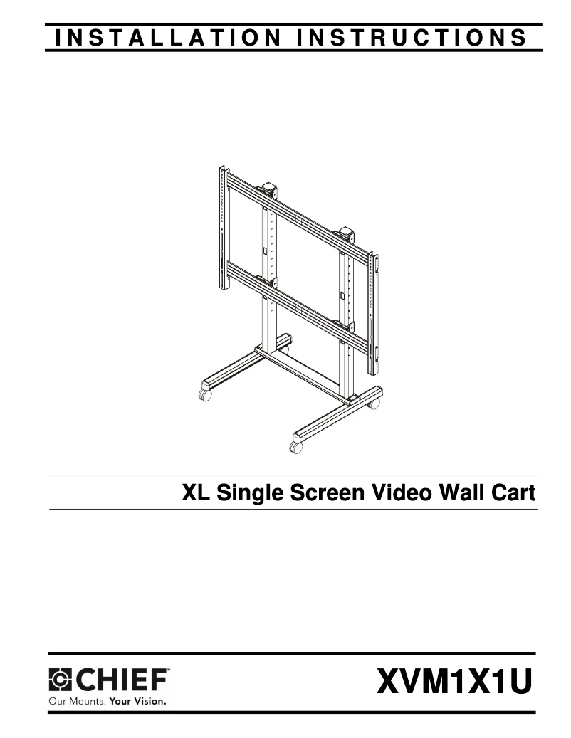 Page 1 de la notice Manuel utilisateur Chief XVM1X1U