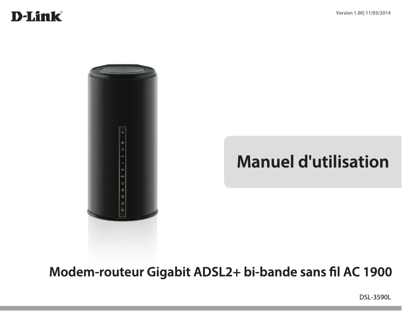 Page 1 de la notice Manuel utilisateur D-Link DSL-3590L