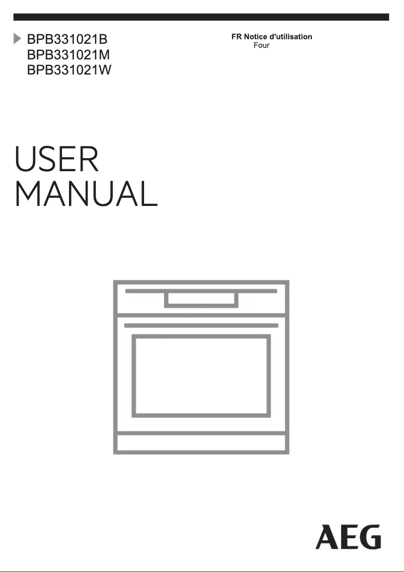 Page 1 of the manual User Manual AEG BPB331021M
