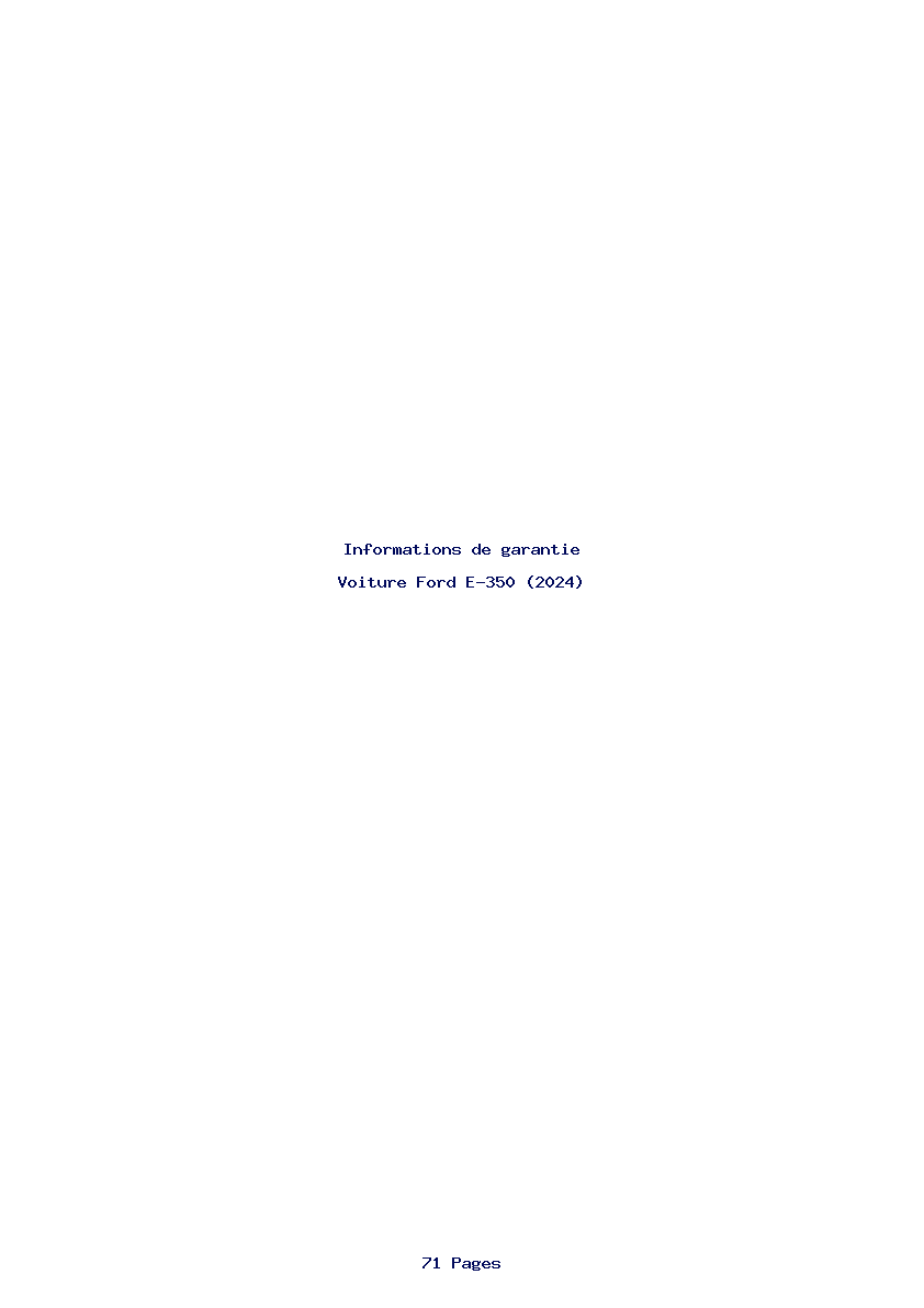 Image de la première page du manuel de l'appareil E-350 (2024)