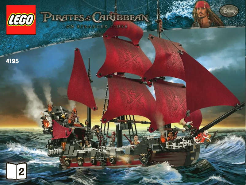 Page 1 de la notice Manuel utilisateur Lego Pirates Of The Caribbean 4195