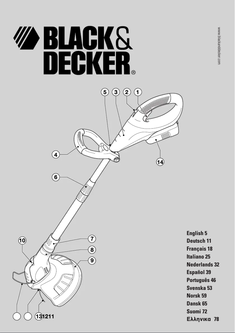 Page 1 de la notice Manuel utilisateur Black & Decker GLC3000