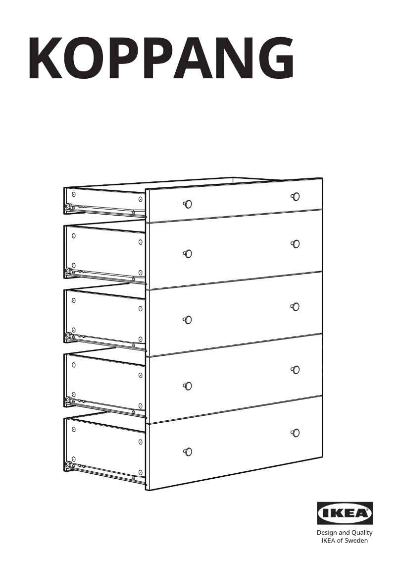 Page 1 de la notice Manuel utilisateur Ikea KOPPANG 703.732.61
