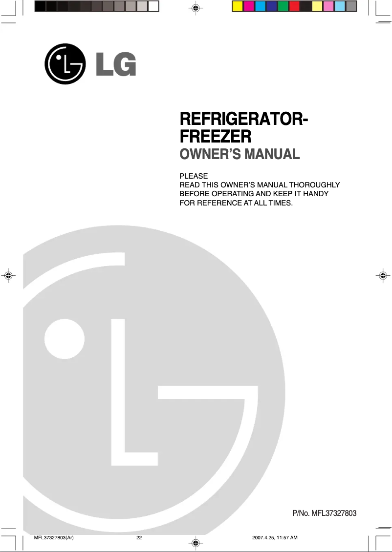 Page 1 de la notice Manuel utilisateur LG R-2012YTY