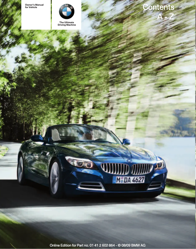 Página 1 del manual Manual de usuario BMW Z4 sDrive30i Roadster without iDrive (2010)