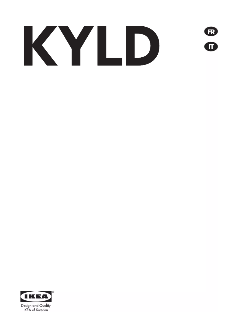 Page 1 de la notice Mode d'emploi Ikea KYLD