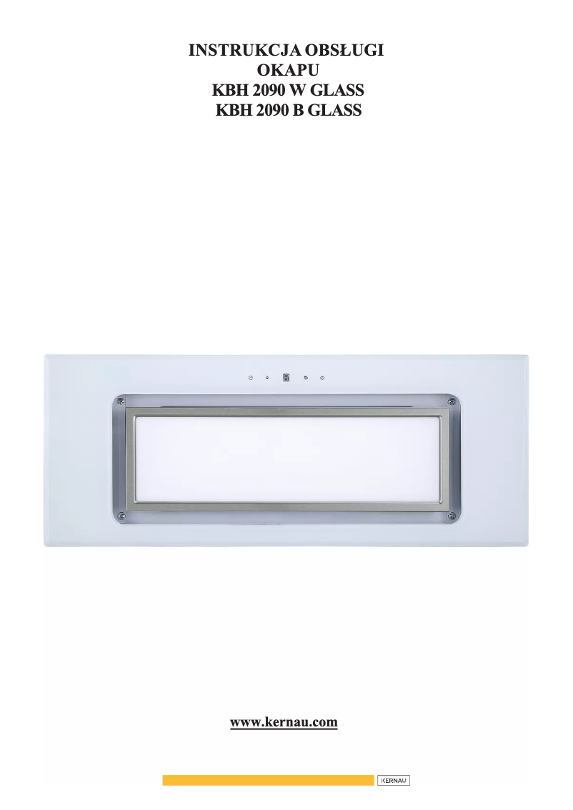 Page 1 de la notice Manuel utilisateur Kernau KBH 2090 W