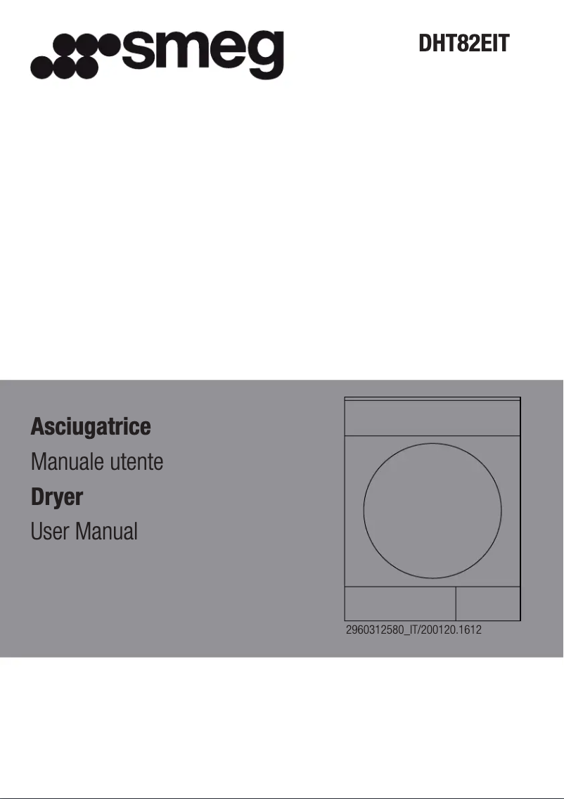 Page 1 de la notice Manuel utilisateur Smeg DHT82EIT