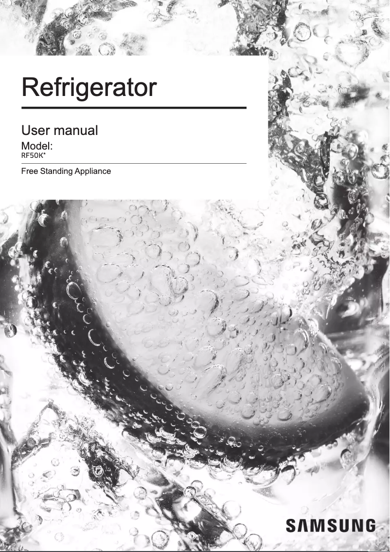 Página 1 del manual Manual de usuario Samsung RF50K5910B1
