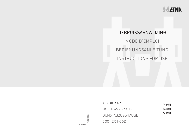 Page 1 de la notice Manuel utilisateur Etna A4355T