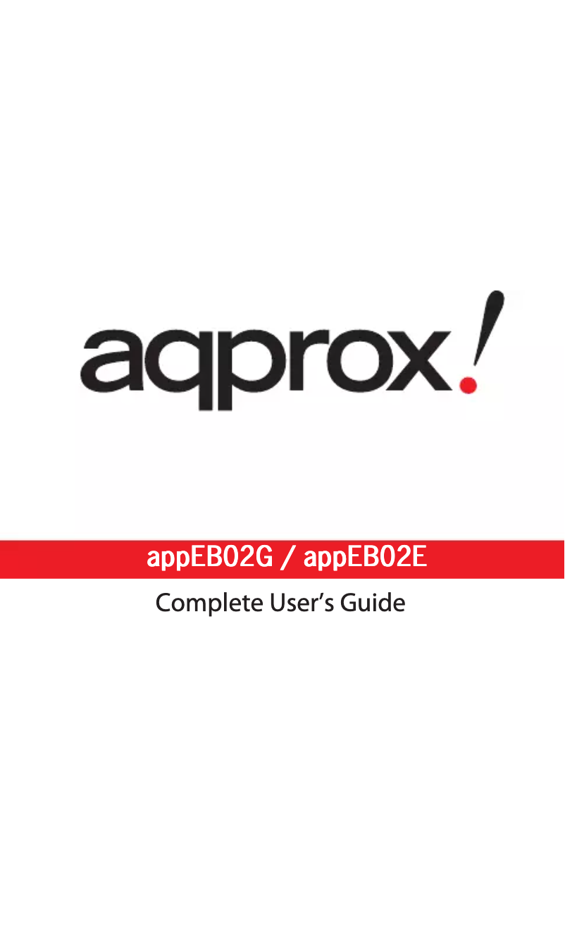 Page 1 de la notice Manuel utilisateur Approx APPEB02E