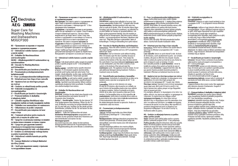 Página 1 del manual Manual de usuario AEG M3GCP300