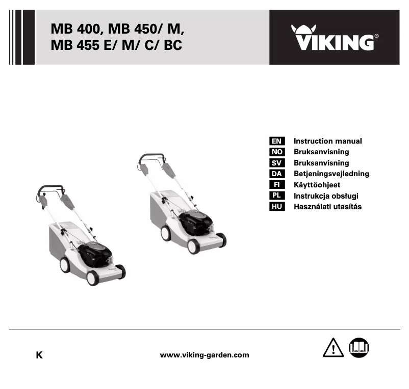 Page 1 de la notice Manuel utilisateur Viking MB 455 C