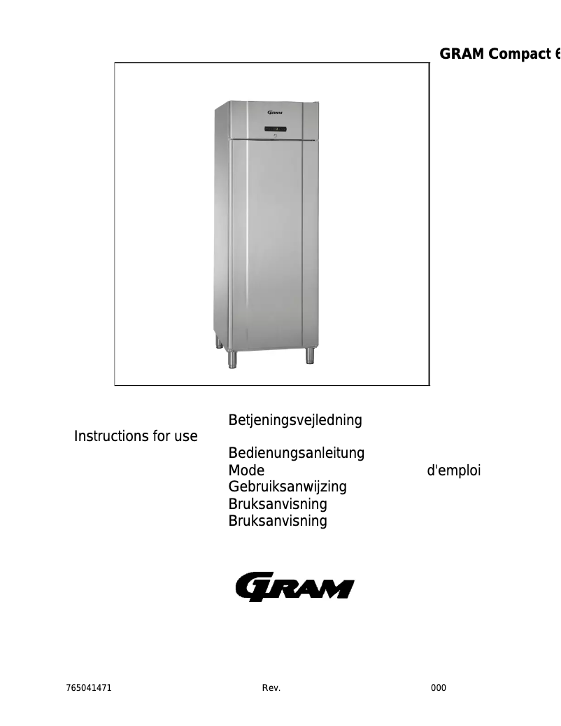 Page 1 de la notice Manuel utilisateur Gram Twin