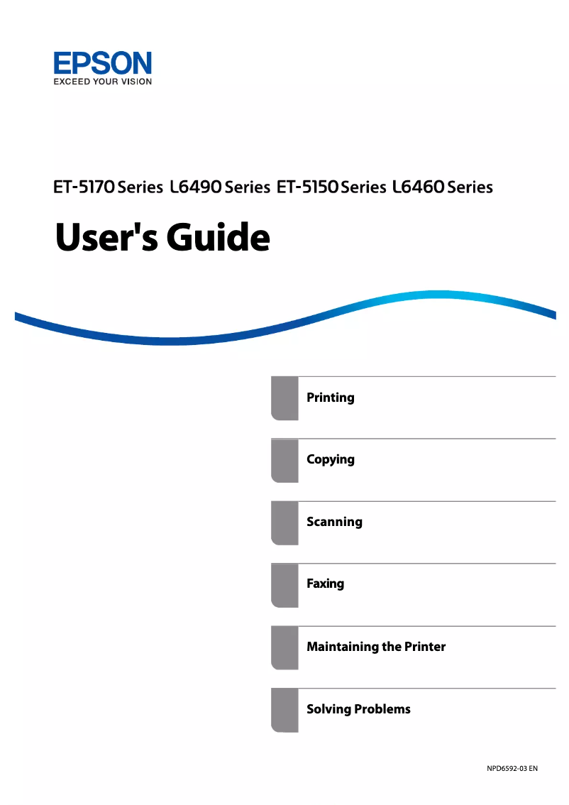 Página 1 del manual Manual de usuario Epson EcoTank L6468