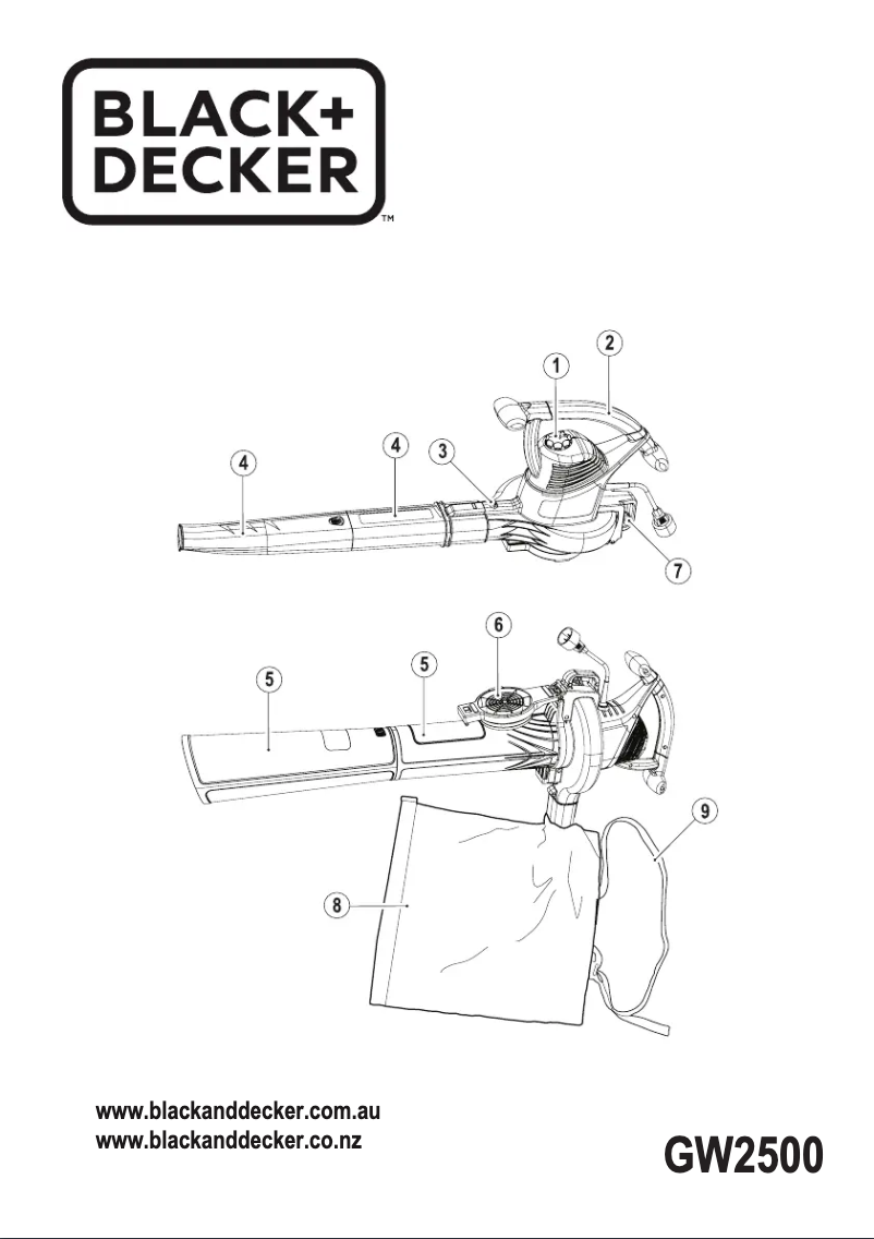 Página 1 del manual Manual de usuario Black & Decker GW2500