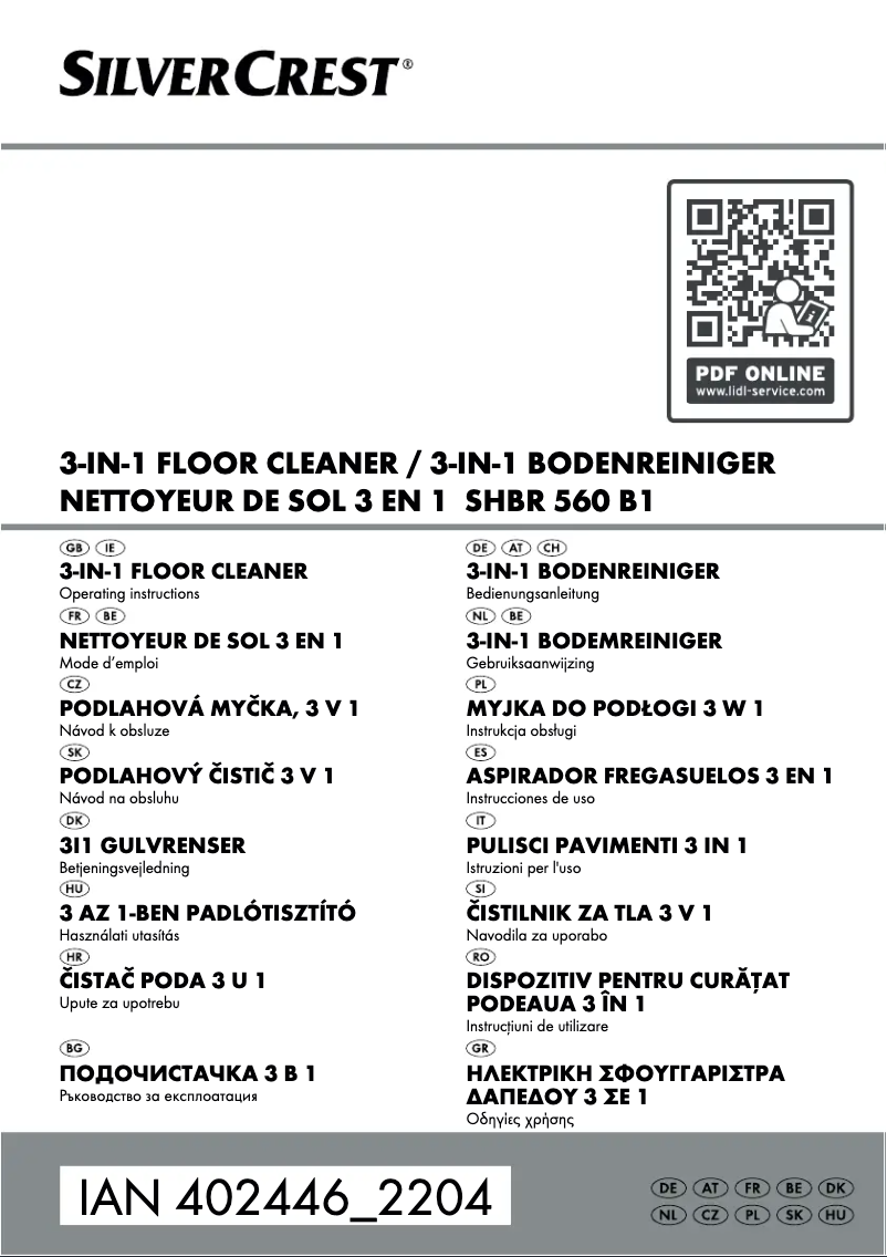 Página 1 del manual Manual de usuario SilverCrest SHBR 560 B1