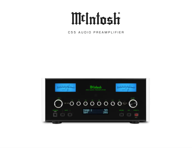 Page 1 de la notice Brochure McIntosh C55