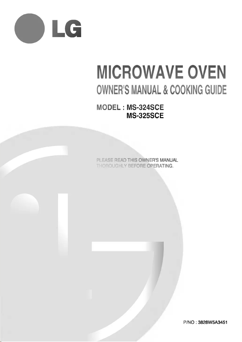 Page 1 de la notice Manuel utilisateur LG MS-325SCE