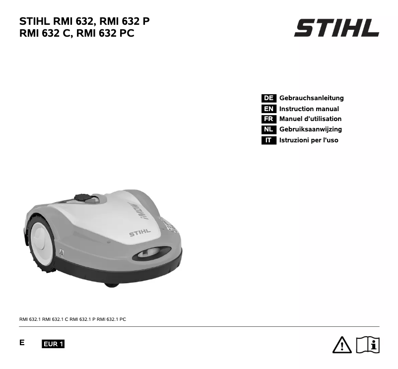 Page 1 de la notice Manuel utilisateur Stihl iMow RMI 632 P