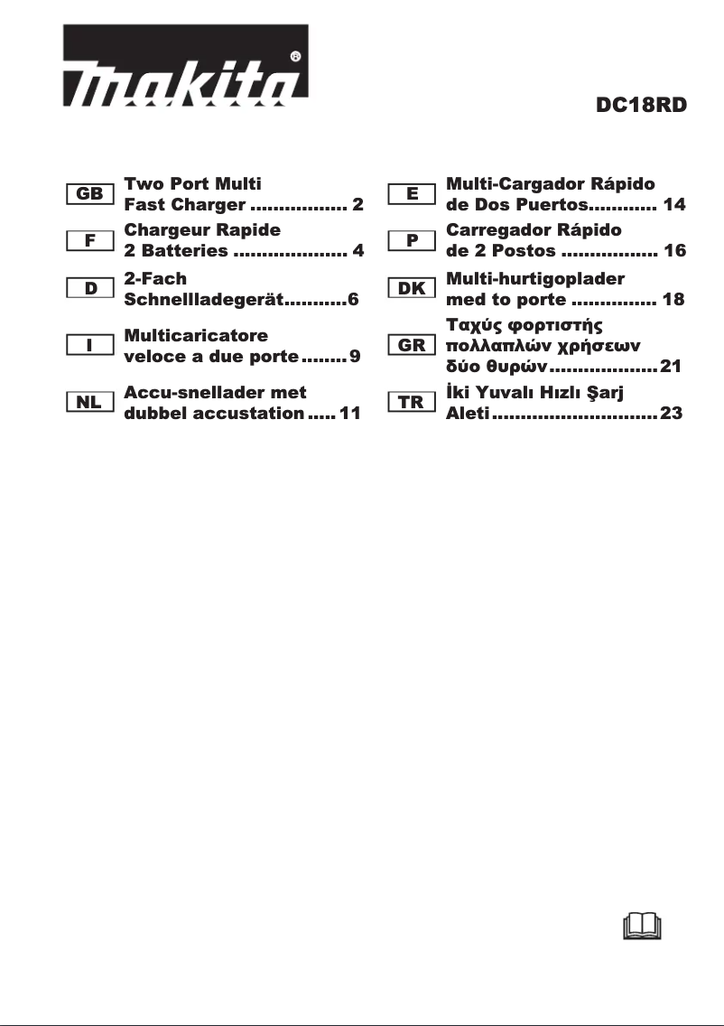 Page 1 de la notice Manuel utilisateur Makita LXT 18