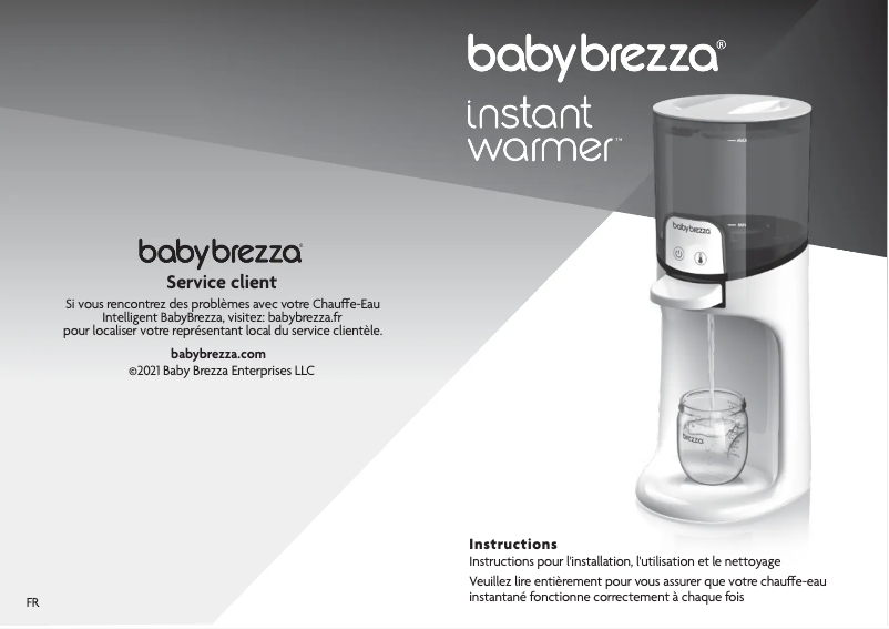 Page 1 de la notice Manuel utilisateur Baby Brezza Instant Warmer