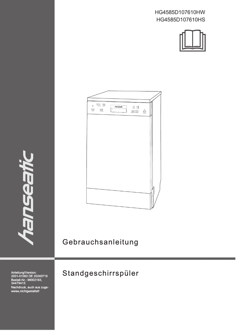 Page 1 de la notice Manuel utilisateur Hanseatic HG4585D107610HW