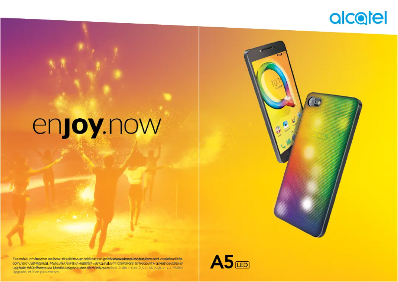 Page 1 de la notice Manuel utilisateur Alcatel A5 LED