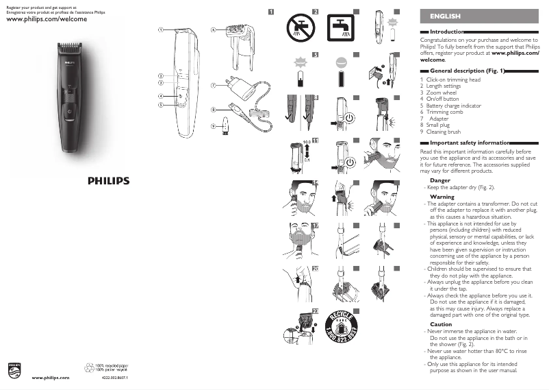 Página 1 del manual Manual de usuario Philips Series 5000 BT5200