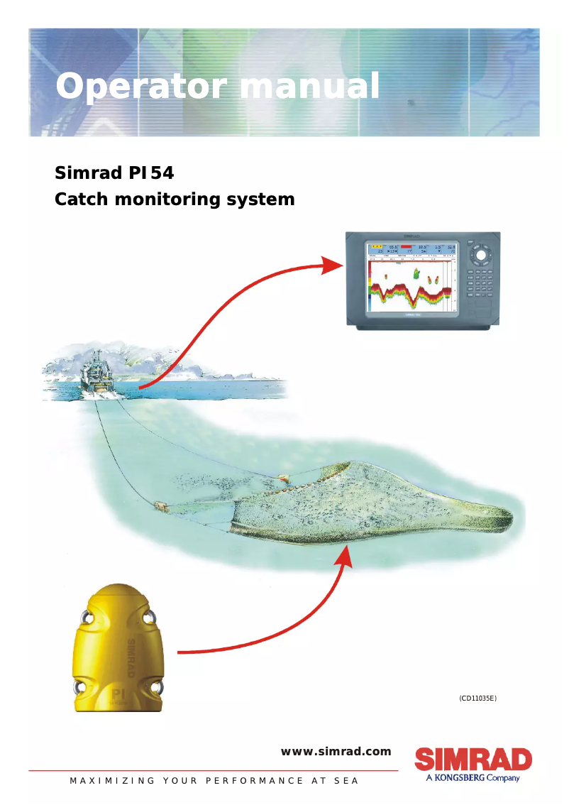 Page 1 de la notice Manuel utilisateur Simrad PI54