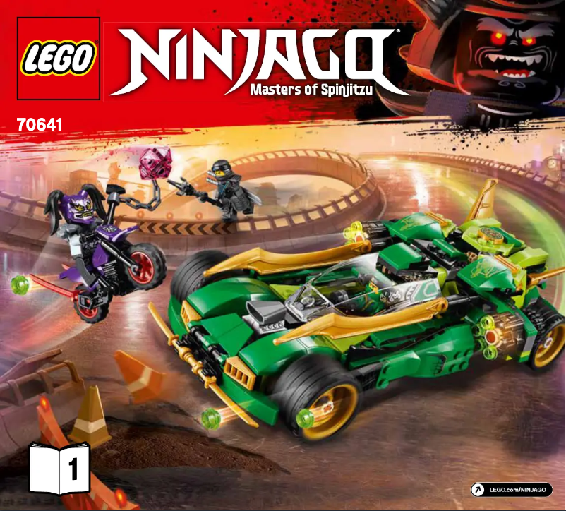 Page 1 de la notice Consignes visuelles Lego Ninjago 70641