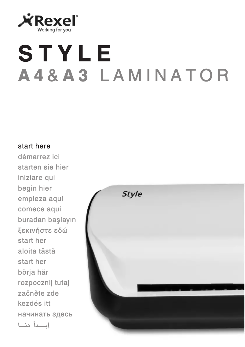 Page 1 de la notice Manuel utilisateur Rexel Style