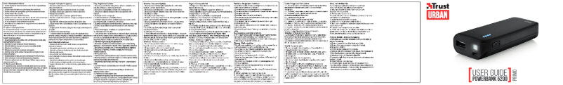 Page 1 of the manual User Manual Trust Urban PRIMO 5200