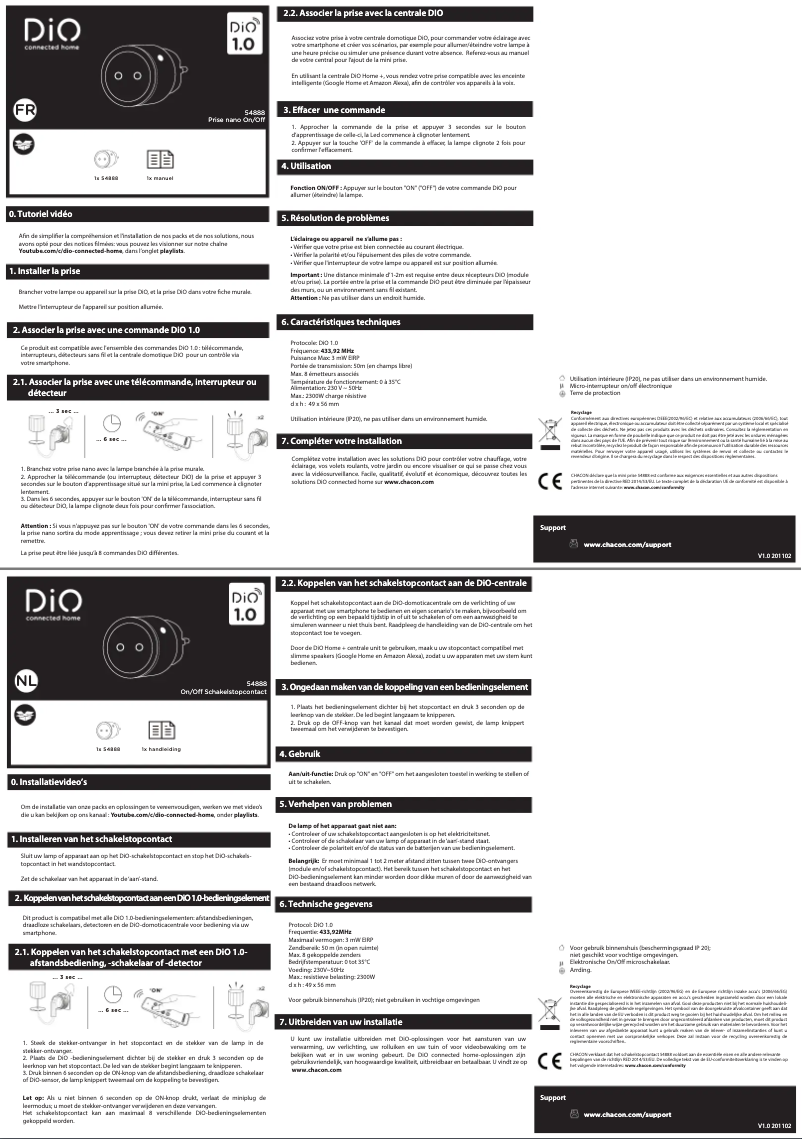 Página 1 del manual Manual de usuario DiO 54888
