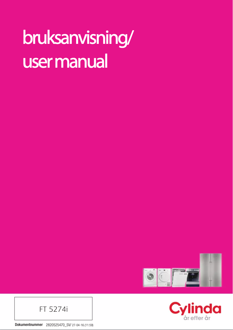 Página 1 del manual Manual de usuario Cylinda FT 5274i