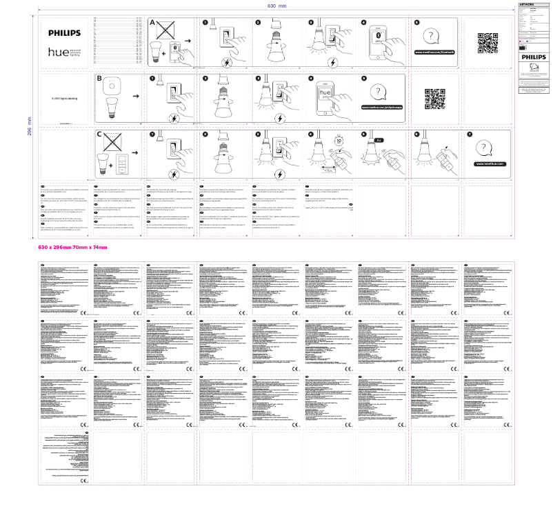 Page 1 de la notice Manuel utilisateur Philips Hue White & Color