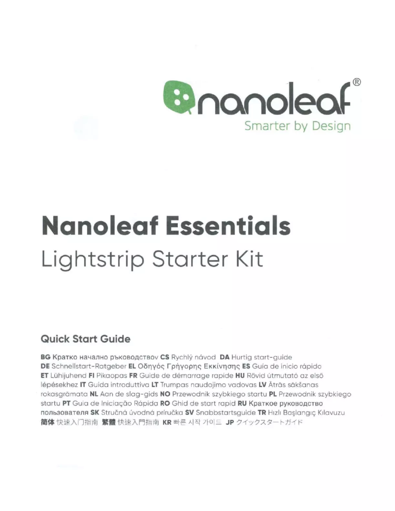 Page 1 of the manual User Manual Nanoleaf NL55-0003LS-2M