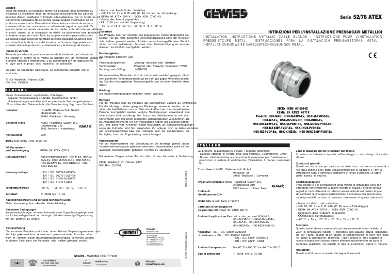 Página 1 del manual Manual de usuario Gewiss GW76921