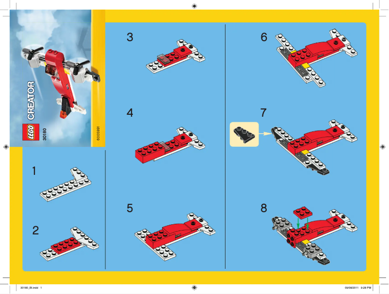 Page 1 de la notice Manuel utilisateur Lego Twin Prop