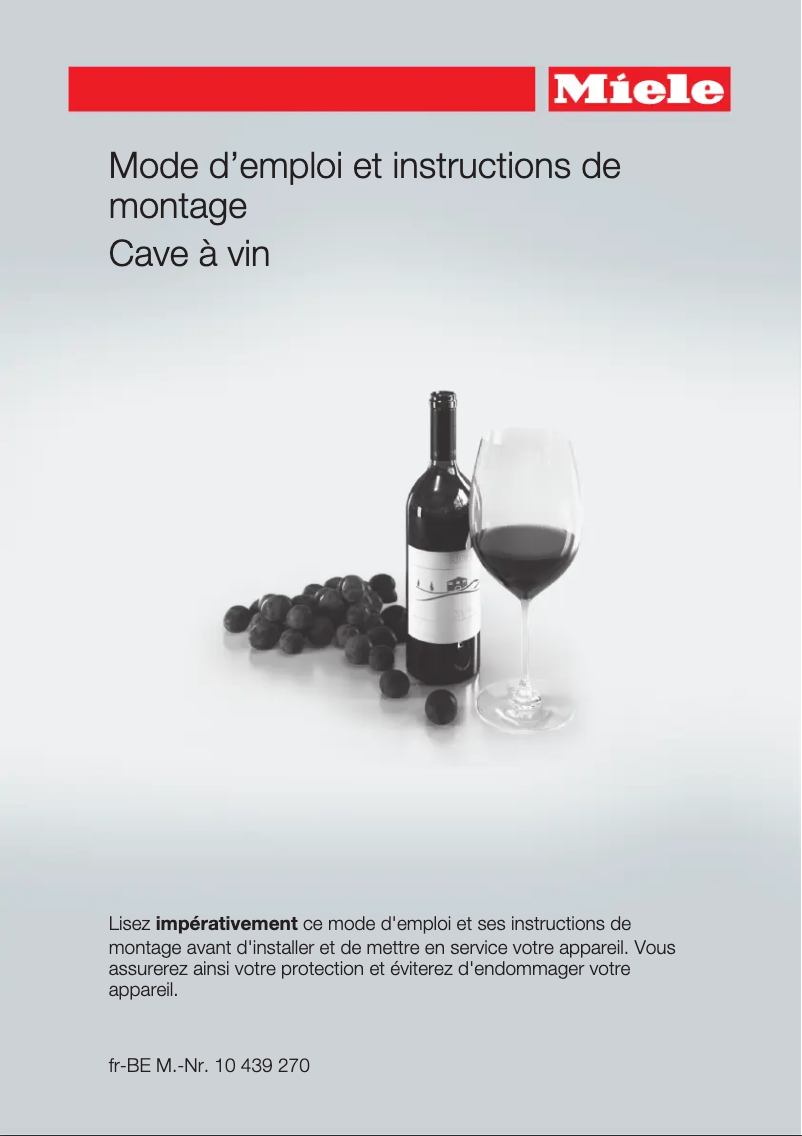 Página 1 del manual Manual de instrucciones Miele KWT 6833 SG