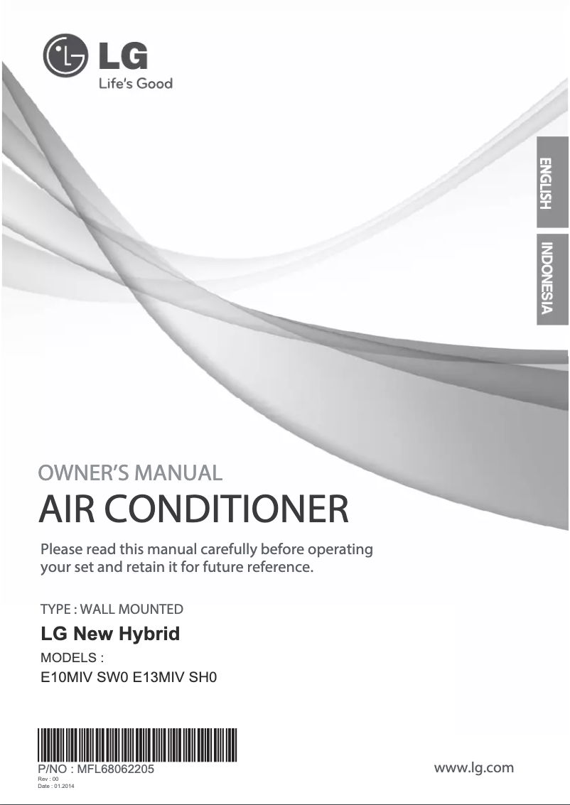 Page 1 de la notice Manuel utilisateur LG E13MIV