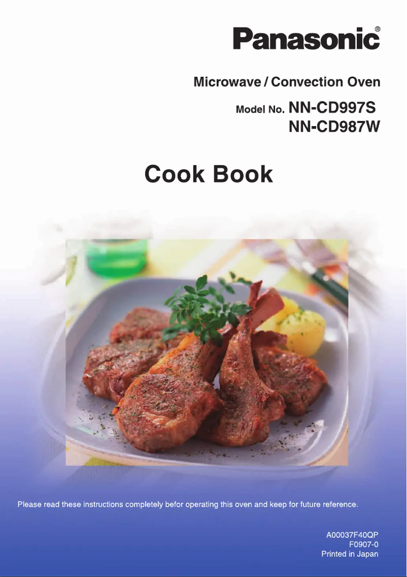 Página 1 del manual Manual de usuario Panasonic NN-CD997S