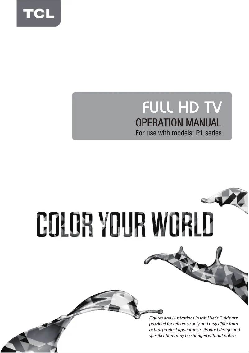 Page 1 de la notice Mode d'emploi TCL 43P1FS