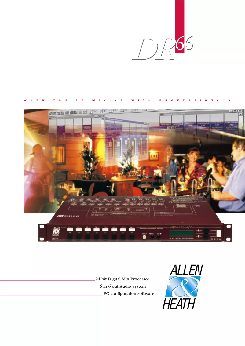 Page 1 de la notice Brochure Allen & Heath DR66