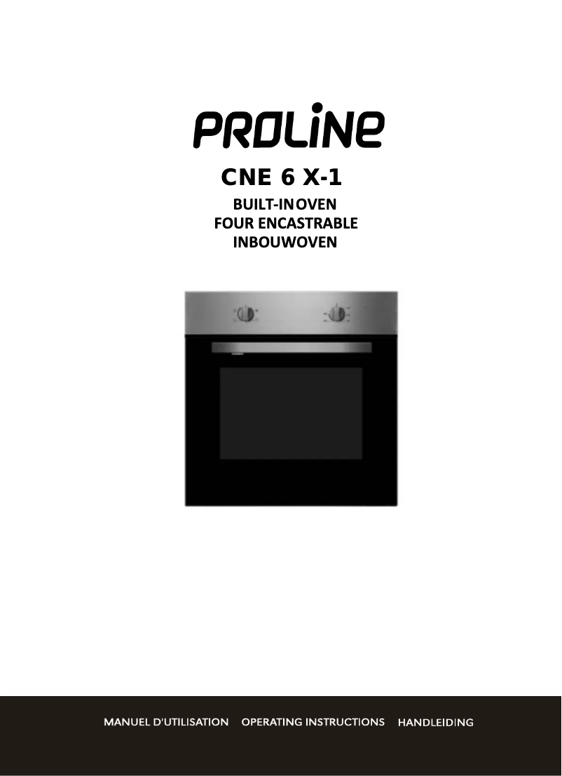 Page 1 de la notice Manuel utilisateur Proline CNE 6 X-1