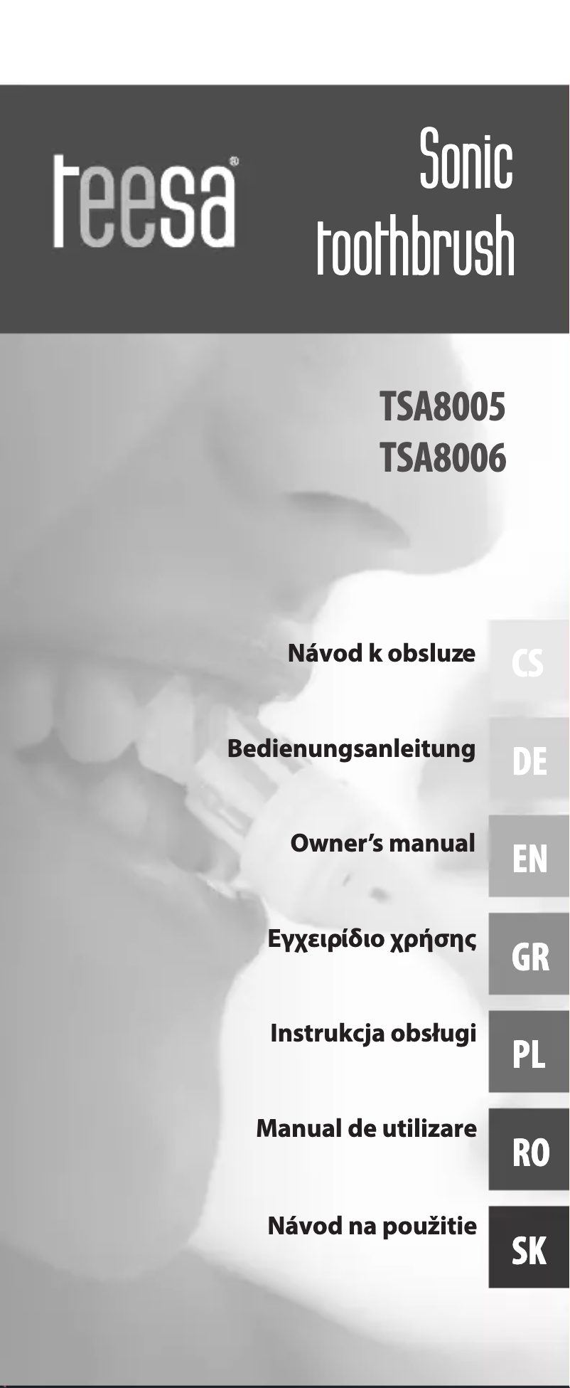 Page 1 de la notice Manuel utilisateur Teesa Sonic Junior Girl TSA8006