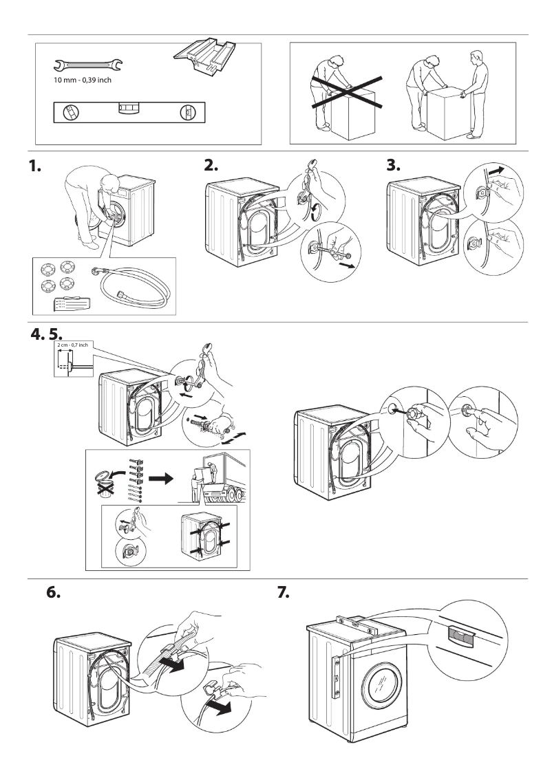 Página 1 del manual Instrucciones de seguridad Indesit BDA 76435 9W EE