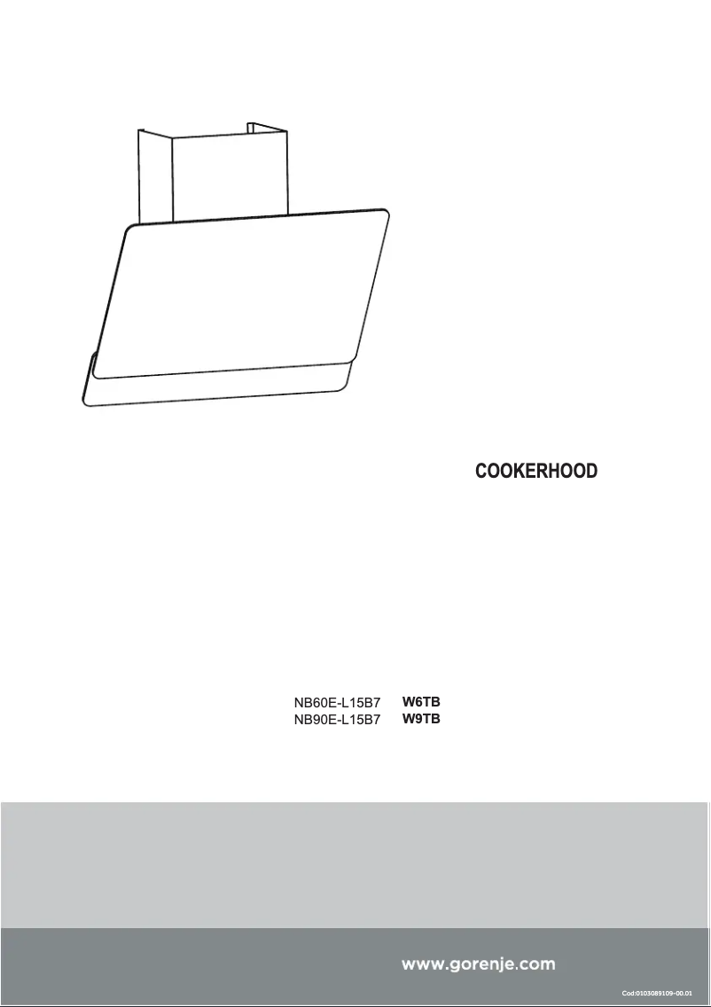 Page 1 de la notice Manuel utilisateur Gorenje W6TB