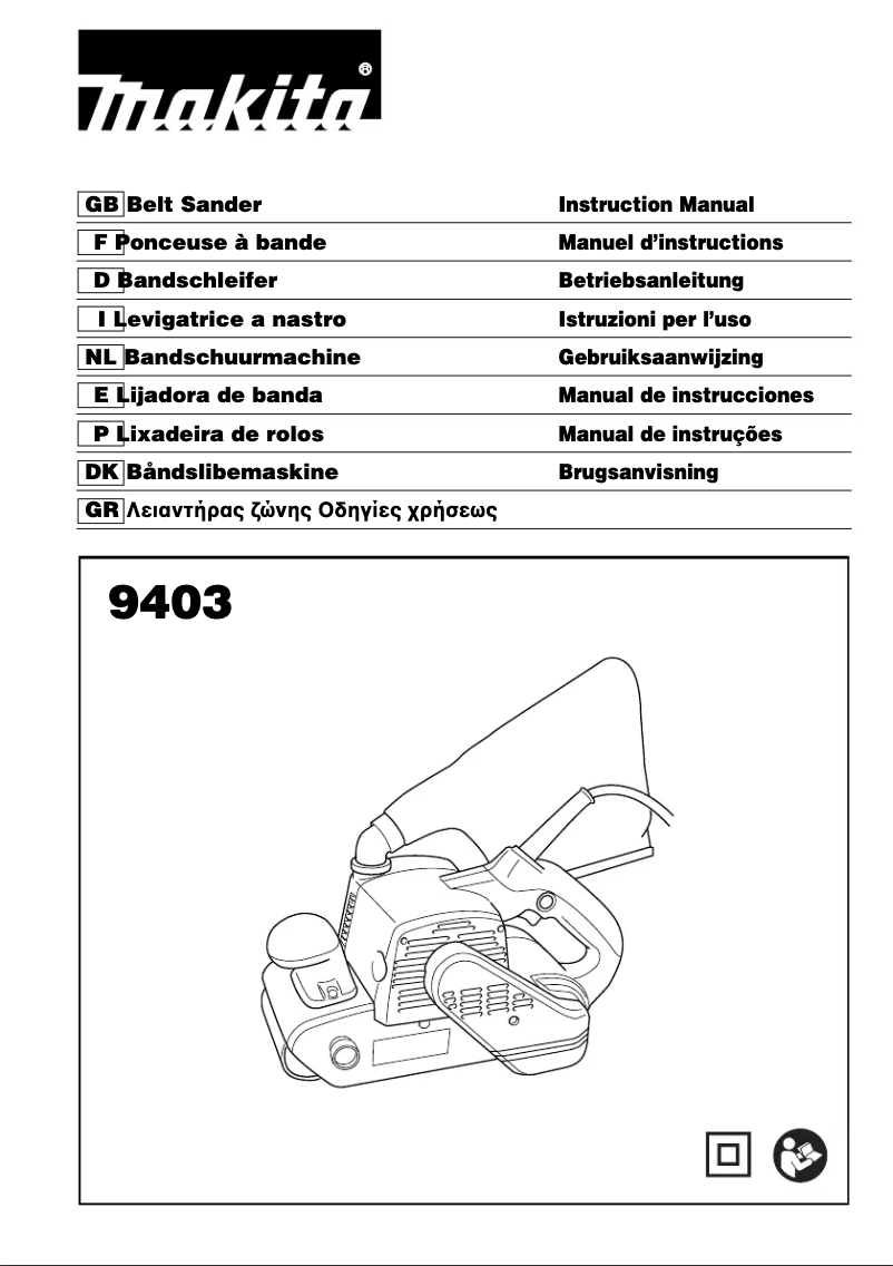 Page 1 de la notice Manuel utilisateur Makita 9403