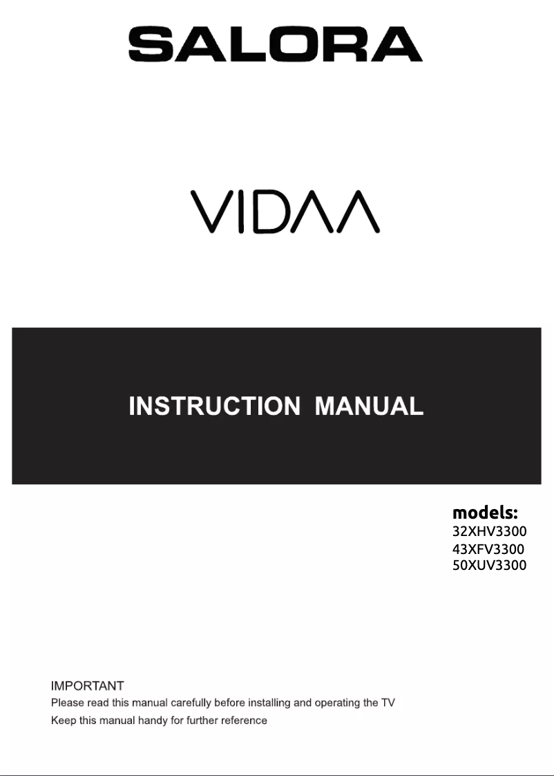 Página 1 del manual Manual de usuario Salora 43XFV3300